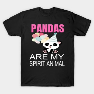 Pandas are my spirit animal T-Shirt